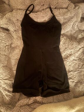 Garage Black Spaghetti-Strap Kids One-Piece Romper